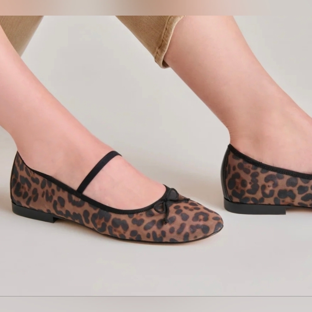 🖤▪️Dolce Vita ▪️ Dark Leopard mesh Print CADEL ballet  Flats